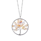 Hand Winding Tree Of Life Pendant Lucky Tree Jewelry