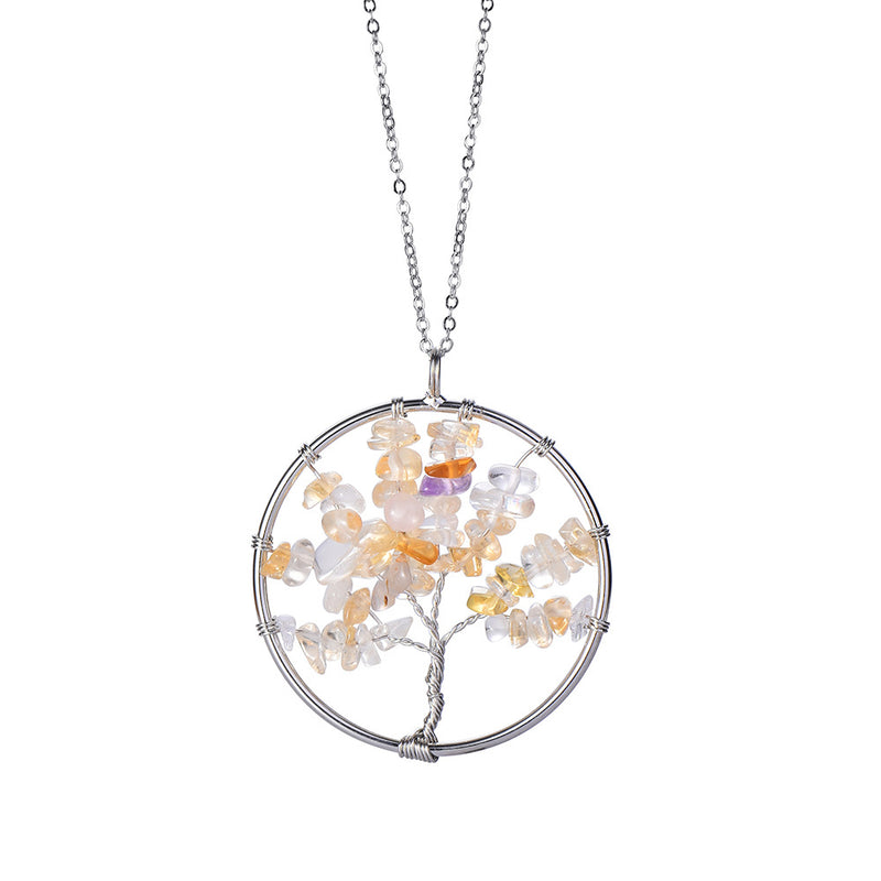 Hand Winding Tree Of Life Pendant Lucky Tree Jewelry