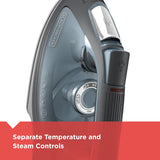 BLACK+DECKER IMPACT Advanced Steam Iron with Maximum Durability and 360 Pivoting Cord