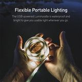 5Ft Portable USB LED Rope Light and Lantern