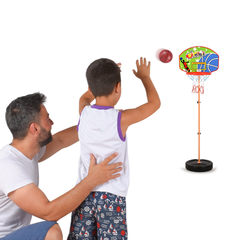 Kids Basketball Hoop Play Set – Adjustable Height 25-52 Inches