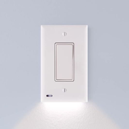 2 Pack: LED Mention Light Switch Plate