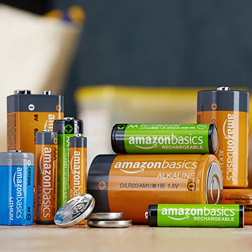 Amazon Basics 36 Count Alkaline Battery Starter Pack - 12 AA + 12 AAA + 4 C + 4 D + 4 9Volt