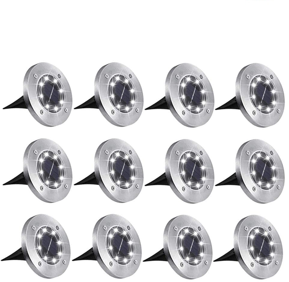 16-Pack Outdoor Waterproof Solar Ground/Pathway Lights 8-LED