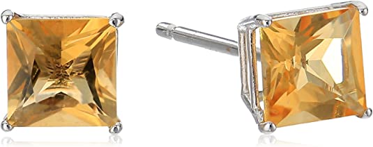 4 Pack .925 Sterling Silver Square AAA CZ Stud Set