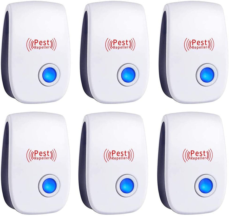 6 Pack Ultrasonic Pest Repeller Electronic Plug in