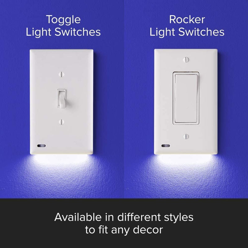 2 Pack: LED Mention Light Switch Plate