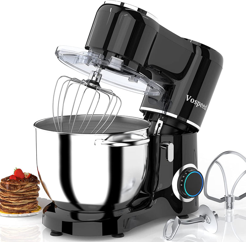Vospeed Stand Mixer, 660W 6-Speed Tilt-Head Kitchen Mixer with 8.5QT Stainless Steel Mixing Bowl