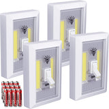 4 Pack Wireless LED Light Switch Battery Operated-Batteries Included