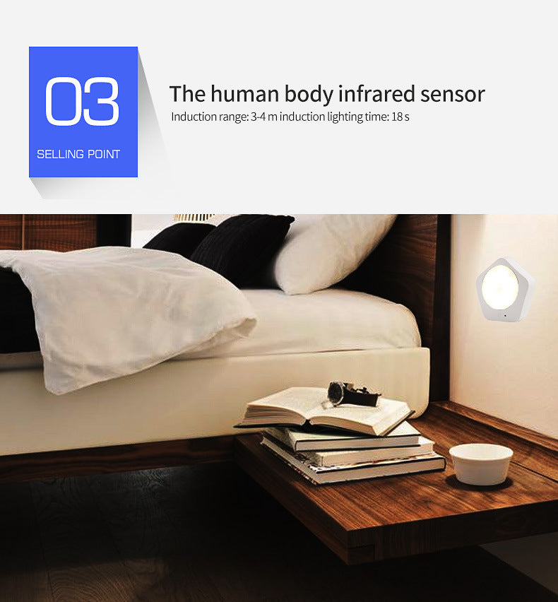 Dimmable 3-Mode Color-Changing Sensor Light