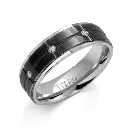 Titanium Metal Unisex Band Rings