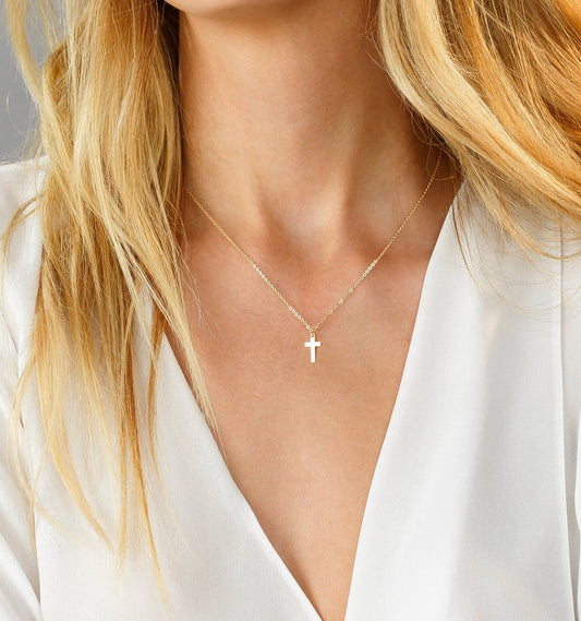 Tiny Cross Necklace