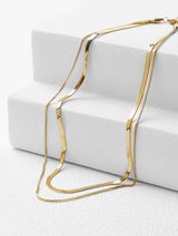 18kt Gold Plated Double Chain Necklace