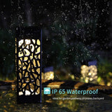 4-Pack: LED Outdoor Waterproof Hollow Solar Garden Lights