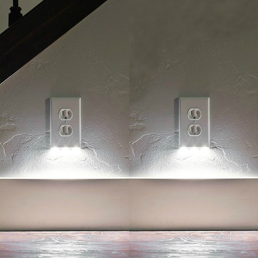 5-Pack Outlet Cover with Built-In LED Night Light - 2 Styles - MITOPDEAL