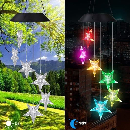 LED Color-Changing Solar Power Ball Wind Chime - MITOPDEAL