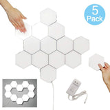 5-Pack Hexagonal Touch Sensitive LED Honeycomb Wall Night Lights