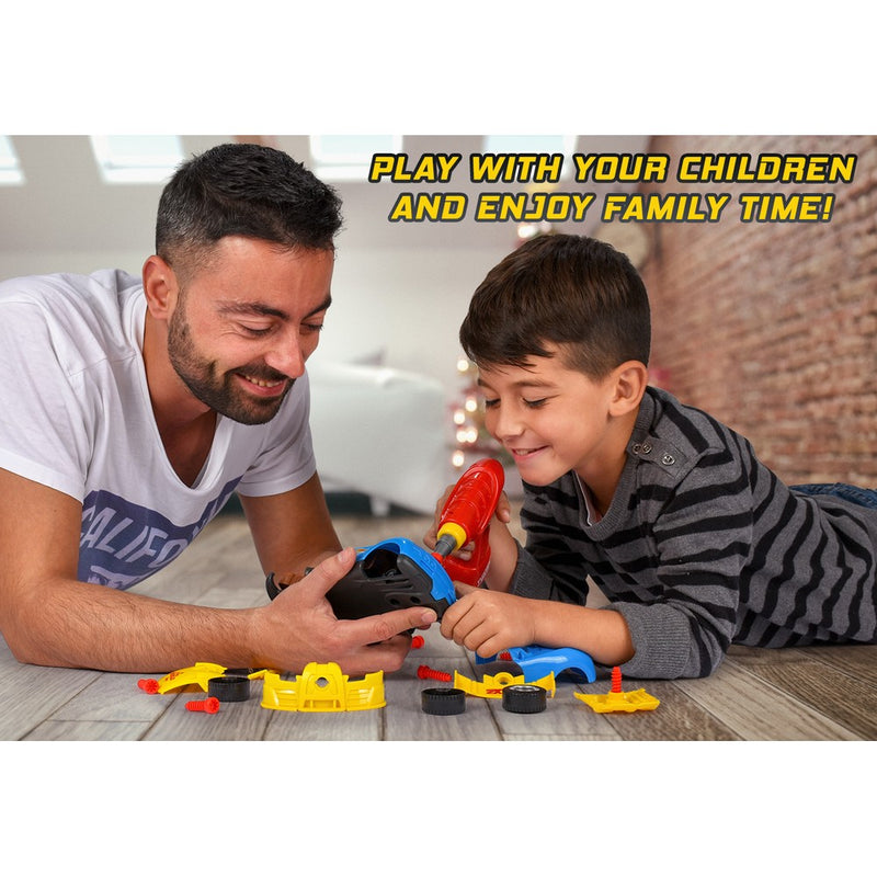 Kids’ Take Apart Racing Car Toy: 30-Piece Construction Play Set - MITOPDEAL