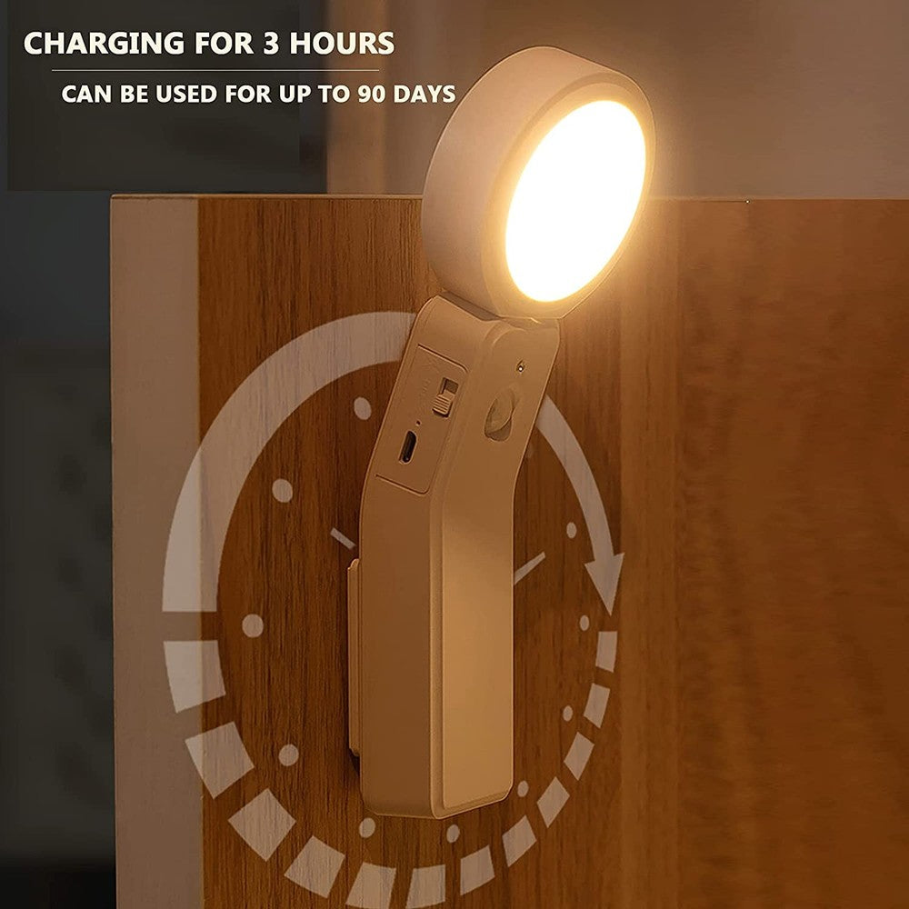 2-Pack Motion Sensor Night Light, 2000mAh Rechargeable Battery Operated Light - MITOPDEAL