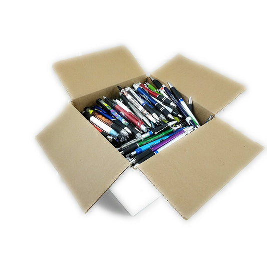 5LB Wholesale Lot of Plastic Retractable Ballpoint Ink Pens Misprint - Office Supplies