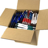 5LB Wholesale Lot of Plastic Retractable Ballpoint Ink Pens Misprint - Office Supplies