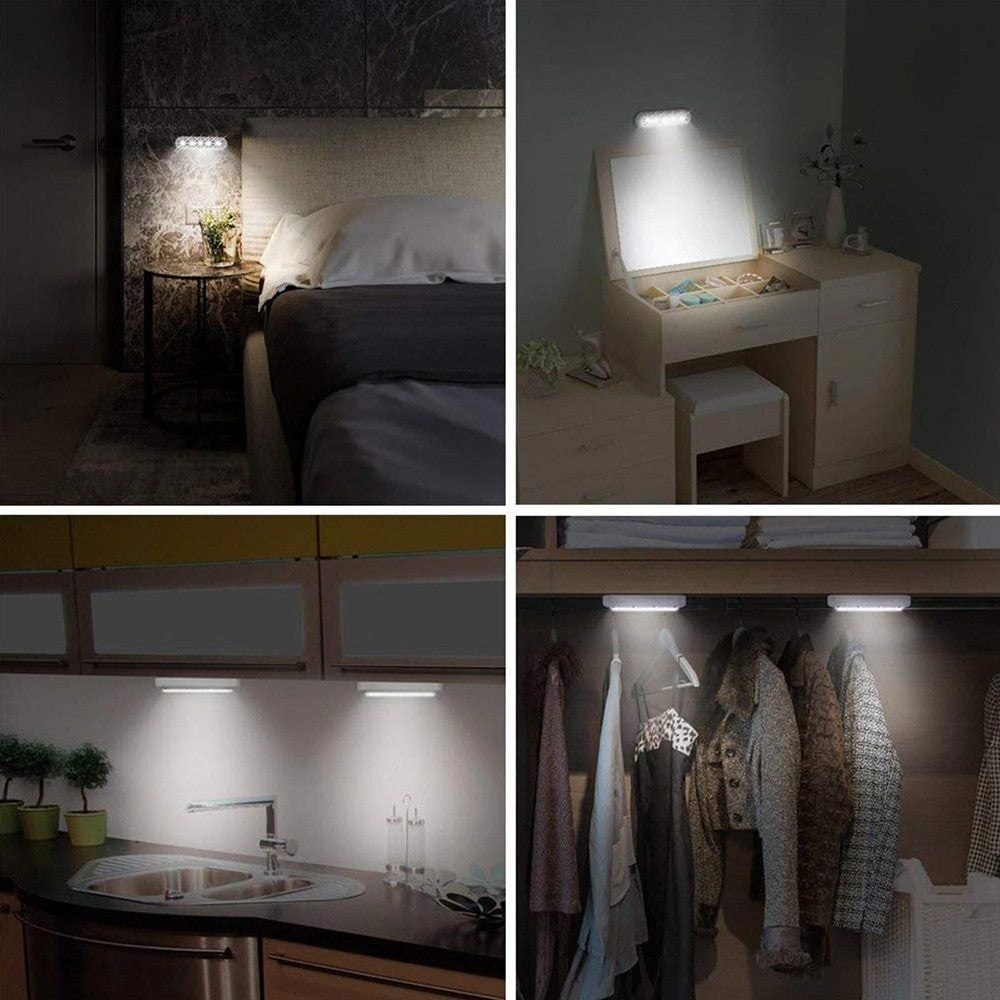 3-Pack 5-LED One Touch Stick-on Anywhere Touch Tap Night Light - MITOPDEAL