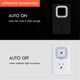 Hakol LED Night Light Lamp with Smart Sensor Dusk to Dawn Sensor, Daylight White, 0.5W Plug-in, 6-Pack