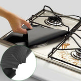 4-Pack Reusable Non-Stick Liners for Gas Stovetops