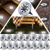 16-Pack Outdoor Waterproof Solar Ground/Pathway Lights 8-LED