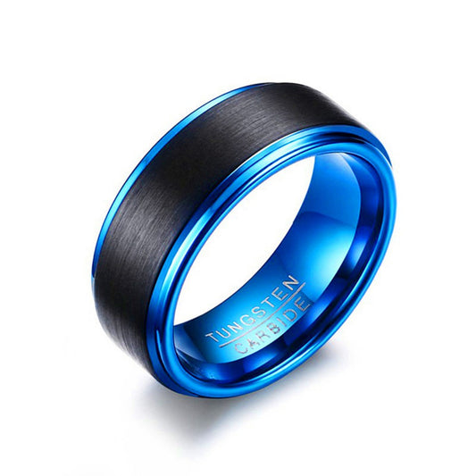 Mens Brushed Tungsten Carbide Ring