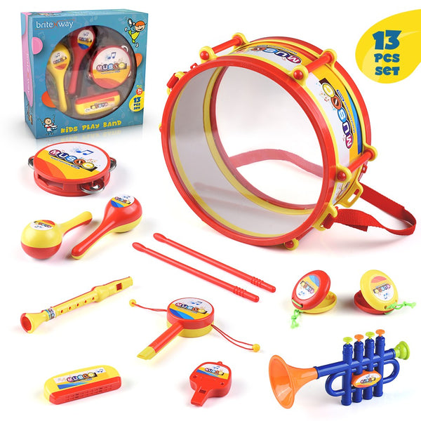 Toddler Music Drum, Kids Percussion Musical Instruments for Boys and Girls - MITOPDEAL