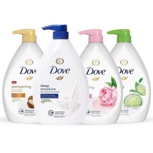 Dove Shower Gel Body Wash with Pump (4-Pack)