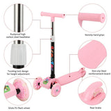 Kids T- Bar Scooter With Flashing Wheels