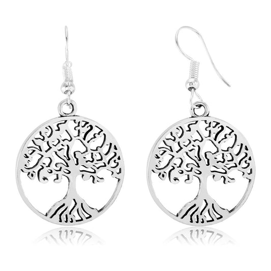 Tree of Life Drop Earrings