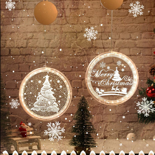 3-Pack 3D Large Christmas LED Hanging Lights