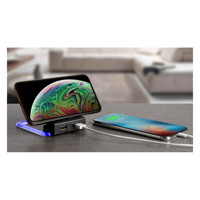 2-Pack Xtreme Power Rotating Wireless Charger w/ 2 USB Ports
