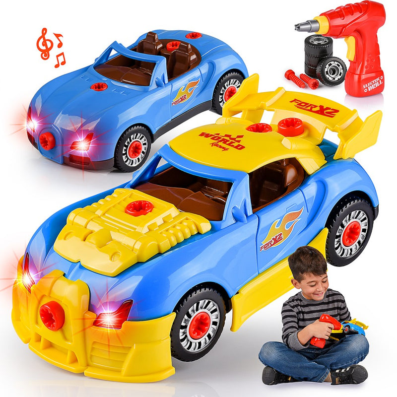 Kids’ Take Apart Racing Car Toy: 30-Piece Construction Play Set - MITOPDEAL