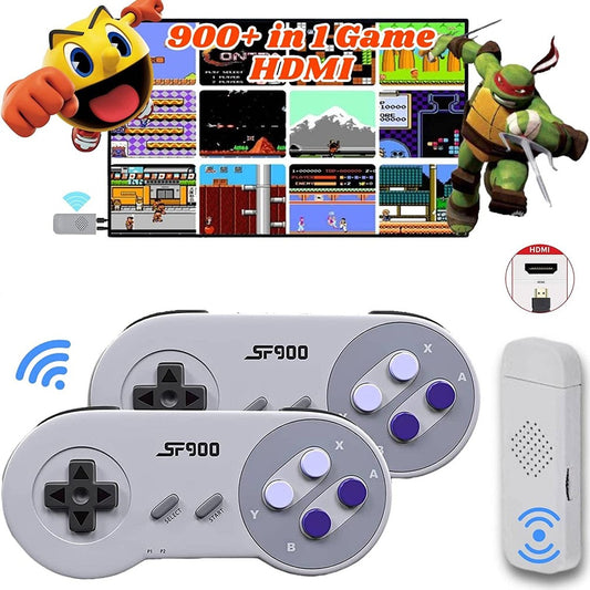 Classic Retro Game Console, Containing 926 Video Games and Wireless Controller